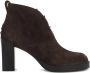 Tod's Bruine Suède Veterschoenen met Dikke Hak - Thumbnail 1