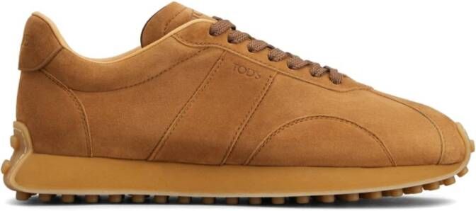 Tod's Bruine Veterschoenen met Logo