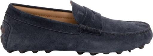 TOD'S Bubble Suede Loafers Black Heren