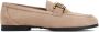 TOD'S Cappuccino Loafer Rubberen Zool Beige Dames - Thumbnail 1
