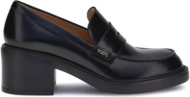 Tod's Chunky Heel Leren Loafers
