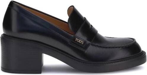 Tod's Chunky Heel Leren Loafers