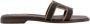 TOD'S Dames Leather Sandal Bruin Zwart Brown Dames - Thumbnail 7