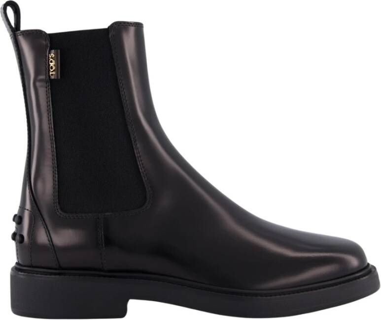TOD&apos;S Chelsea Boots Dames Led Chelseabooty Maat: 39 Materiaal: Leer Kleur: Zwart