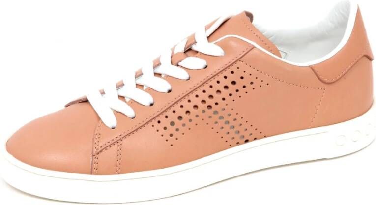 Tod's Donkerblush geperforeerd schoenmodel