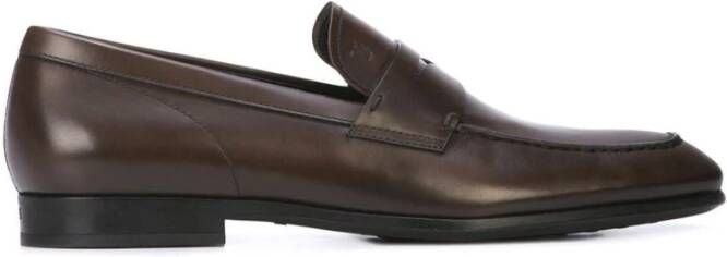 TOD'S Donkerbruine platte schoenen Brown Heren