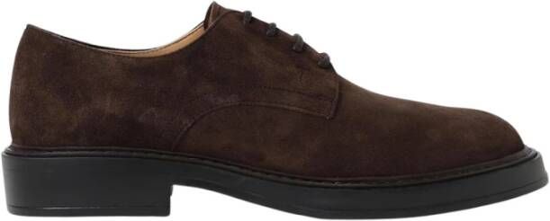 Tod's Donker Suede Brogue Derby Schoenen