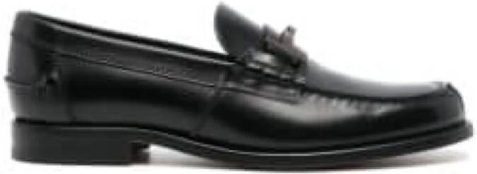 TOD'S Double T Leren Loafers Black Heren