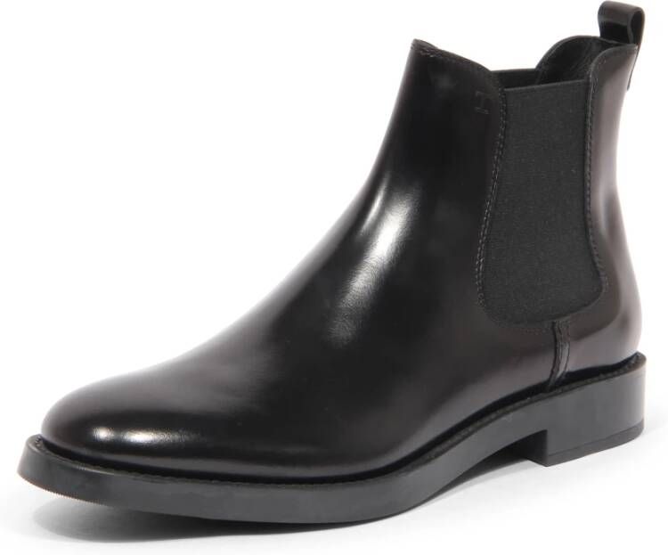 Tod's Elastische Zwarte Enkellaarzen