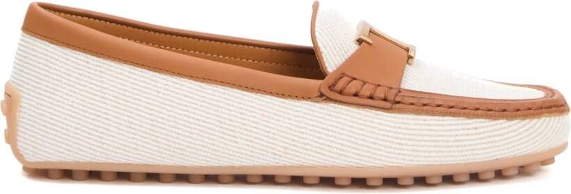 Tod's Elegante Bianco Loafer Schoenen