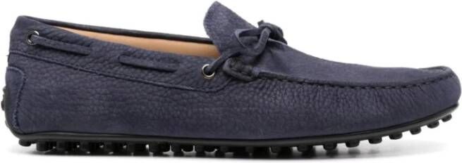 TOD'S Elegante Blauwe Loafers voor Mannen Blue Heren