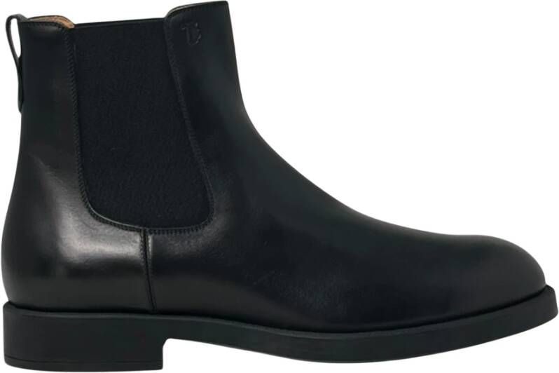 Tod's Elegante Formele Rubberen Enkellaarzen