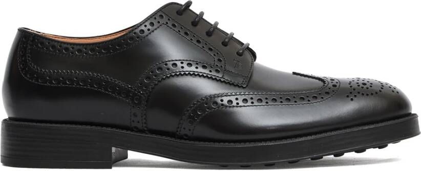 Tod's Elegante Nero Veterschoenen