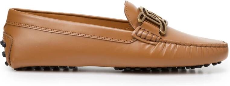 TOD'S Elegante platte loafers voor vrouwen Brown Dames