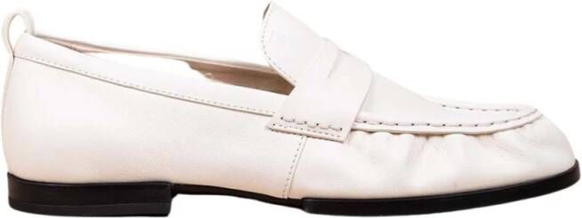 TOD'S Flexibele platte mocins met 3D-patroon White Dames