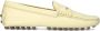 TOD&apos;S Mocassins Dames Gommino 22l Baffo Metallo Maat: 41 Materiaal: Leer Kleur: Geel - Thumbnail 1