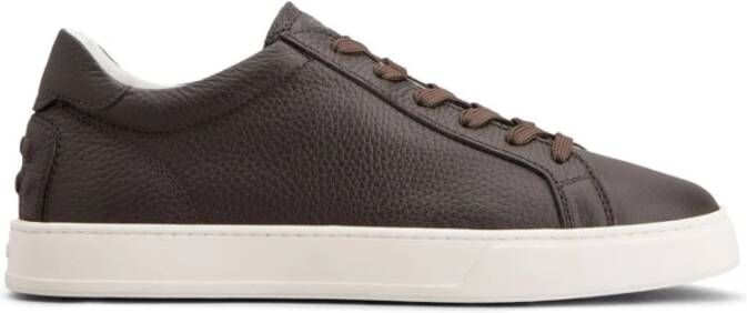 Tod's Gestructureerd Leer Bruine Sneakers