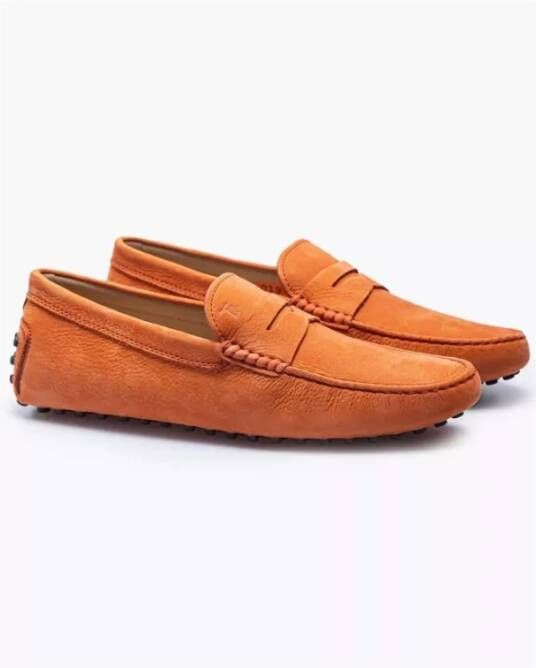 TOD'S Gommino Nubuck Moccasins Oranje 1 2 Orange Heren