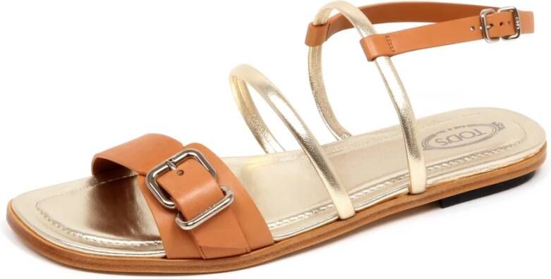Tod's Gouden Sandaal Schoen Made in Italy