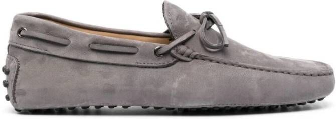 TOD'S Grijze Nabuk Morbidone Loafer Gray Heren