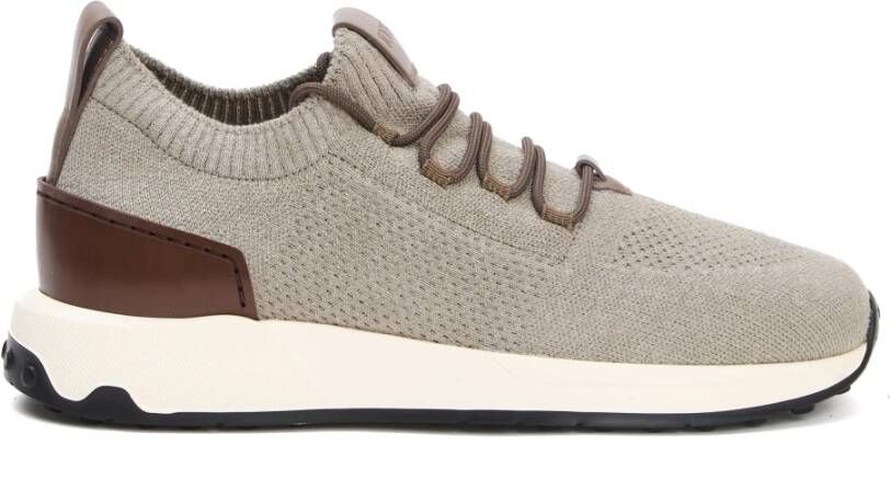 Tod's Grijze Sneakers Sokstijl