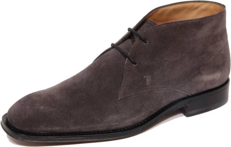 Tod's Grijze Suède Enkellaars Schoen