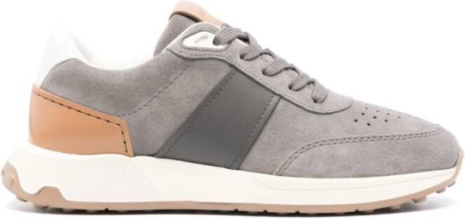 TOD'S Grijze Suède Sneakers Gray Heren