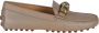 Tod's Handgemaakte leren loafers Cappuccino kleur - Thumbnail 1