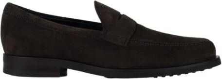 TOD'S Heren Suede Loafers Brown Heren