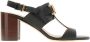TOD'S Hoge Hak Leren Sandalen Black Dames - Thumbnail 5