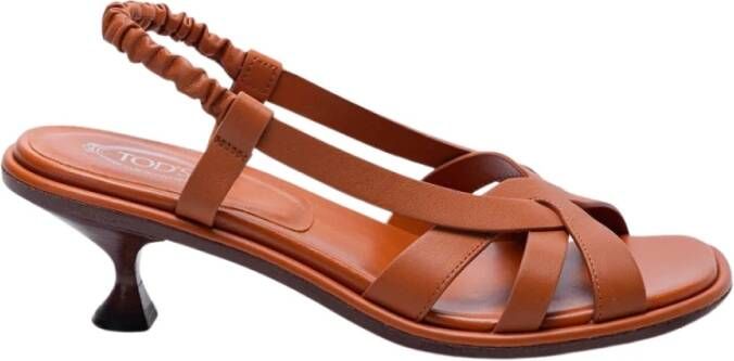 TOD'S Hoge hak sandalen Bruin Dames