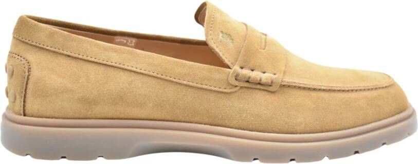 TOD'S Hybride Suède Loafers Beige Heren