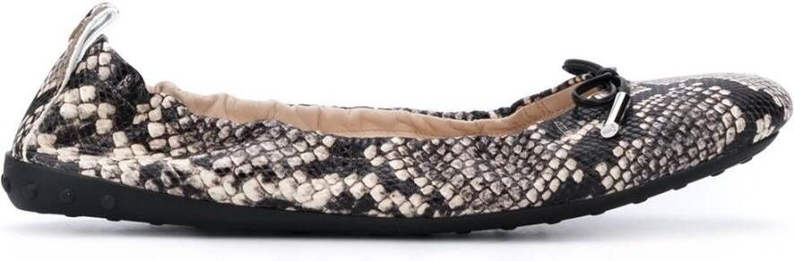 TOD'S Iconische Leren Ballerina Flats Meerkleurig Dames