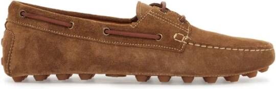 TOD'S Italiaanse leren rij-mocassin Brown Heren