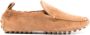 TOD'S Camel Slip-On Suede Flats With Rubber Studded Sole in bruin - Thumbnail 1
