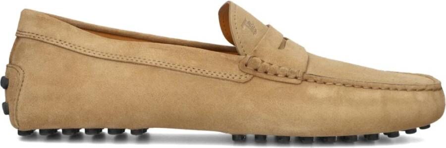 TOD&apos;S Mocassins Heren Mocassino Gommino 22l Maat: 42 5 Materiaal: Suède Kleur: Camel