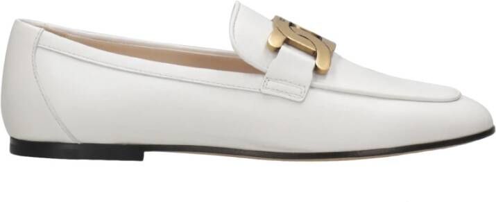 TOD'S Kate Slipper in Zwart Leer White Dames