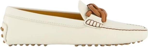Tod's Witte Catena Loafers