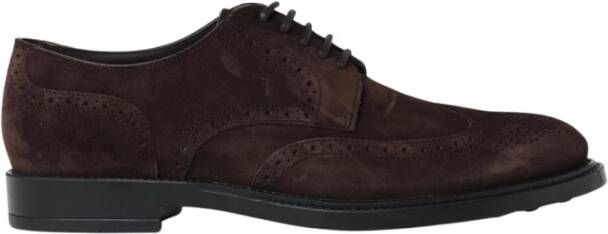 Tod's Klassieke Blauwe Brogue Derby Schoenen