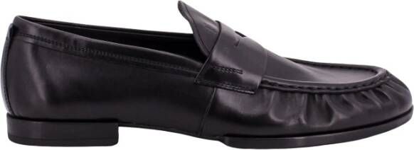 TOD'S Klassieke Leren Loafers Black Heren