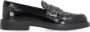 TOD'S Klassieke leren loafers met brogue detail Black Dames - Thumbnail 1