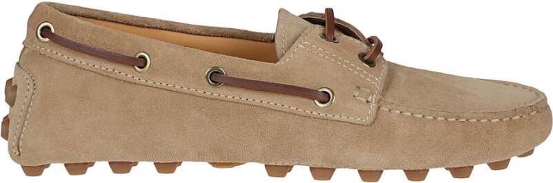 TOD'S Klassieke Loafers voor Dagelijks Gebruik Beige Dames