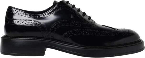 Tod's Klassieke Zwarte Brogue Oxford Schoenen