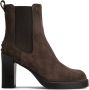 Tod's Koffiebruine Suède Chelsea Boots - Thumbnail 1