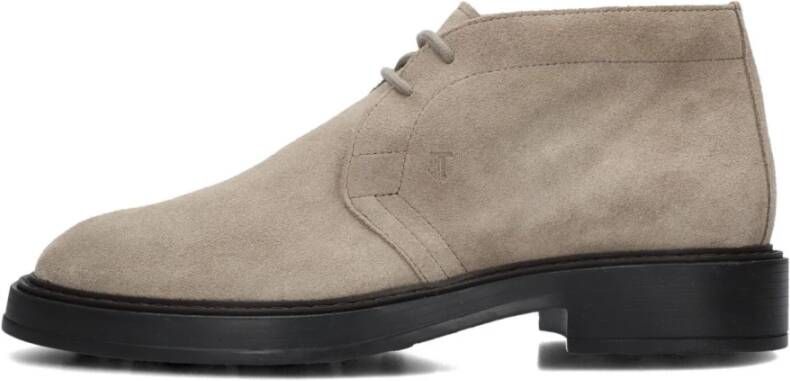 TOD&apos;S Boots Heren Xxm61k00d80 Maat: 46 Materiaal: Suède Kleur: Grijs