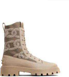 TOD'S Lace-up Boots Beige Dames