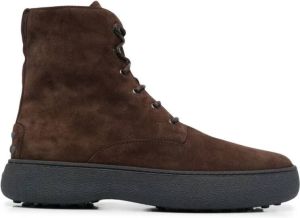 TOD'S Lace-up Boots Bruin Heren