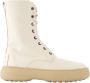 TOD'S Witte Leren Winter Gommini Laarzen White Dames - Thumbnail 1