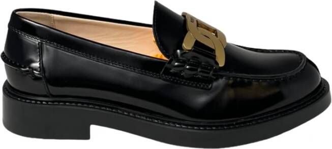 TOD'S Lage Ketting Loafers Black Dames