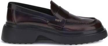 Tod's Lakleren Loafers met Rubberen Zool